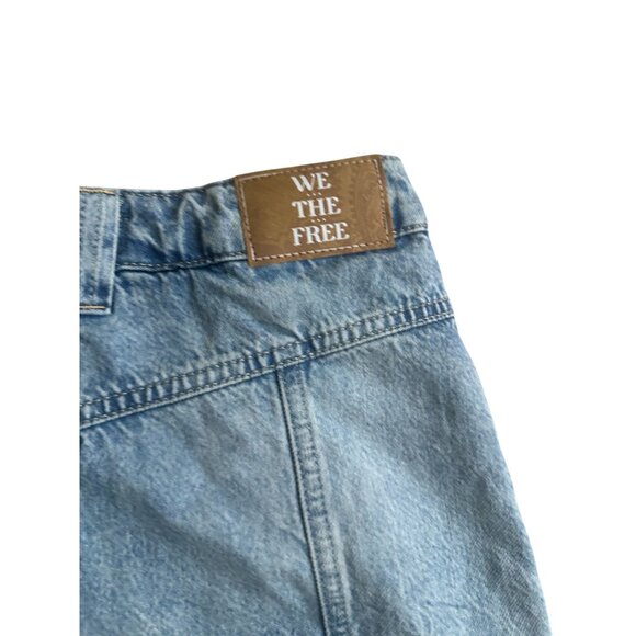 FREE PEOPLE Light Blue We The Free Denim Skort Size 27 NEW NWT - Picture 5 of 7